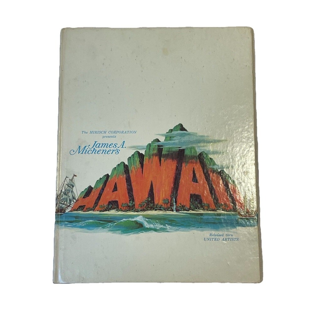 HAWAII Movie Scenes Program Book 28 Color Pages Julie Andrews James Michener